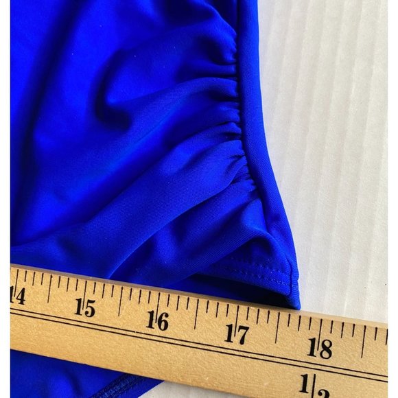 Women's NWOT Blue Swimsuit with Cutouts in Front and Back Size XXL - Picture 8 of 8